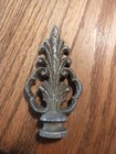 Art Deco Victorian Fancy Vtg Antique Lamp Light Finial Cast Metal Ornate 