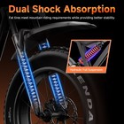 Bluvall 1500w 7 Speed 52v 25ah 20  Fat Tires 35 Mph Electric Bikes For Adults Us