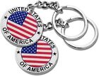 12 Pack Us United States Keychain Nyc Metal Key Ring Star Stripe U Flag Souvenir