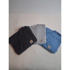 Lot Of 3 Carhartt K87 Workwear Pocket T-shirts Mens 2xl Grey Blue Carbon Heather