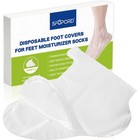 300 Pcs Disposable Plastic Foot Covers Extra Large Spa Pedicure Treatment