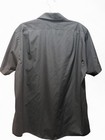 Van Heusen Men   s Dress Shirt Black Solid Wrinkle Resistant Short Sleeve 16 5