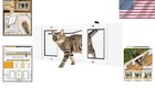 Magnetic Closure Cat Door For Windows 27-32 Inches - Effortless Pet Freedom