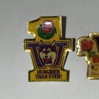 2 Vtg University Of Washington Rose Bowl Lapel Pins - Hungrier Than Ever - 100th
