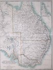 1904 Large Map South Australia New South Wales Victoria Queensland Cape York