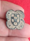 Authentic Medieval Bronze Heraldic Shield Mount Applique Antique Artifact