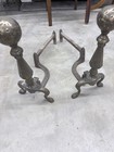 19th Century Andirons - Antique Fireplace Accessories