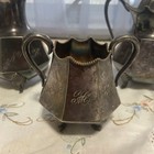 Vtg Simpson Hall Miller Quadruple Plated   Cream  Sugar  Small Tea  3 Piece Set