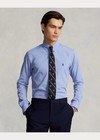 Polo Ralph Lauren Mens Shirt Xxl Slim Fit Long Sleeve Button Front Blue  125 New