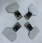 Nash Leather Mushroom Strap Buckles   4 Pack Black   Ice Hockey Goalie Leg Pads