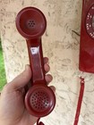 Vintage Western Electric Bell System Red Rotary Dial Wall Telephone Untested
