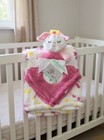 Baby Girl Security Blanket Lovey Soft Fleece Pink Infant Comfort Plush Toy
