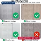 Acrylic Magnetic Dry Erase Board For Fridge  12 x8  Clear Magnetic To Do List Wh