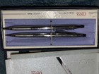 Vintage Cross Classic Chrome Ballpoint Pen Mechanical Pencil Set In Box