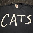 Vintage Cats The Musical Music Play Broadway Double Sided T Shirt Small