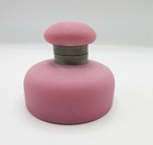 Unique Antique Pink Satin Opal Glass Inkwell Victorian Burmese Ink Pot