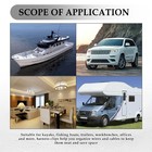 25pcs Trailer Wire Clips stainless Steel Trailer Frame Wire Clamp 