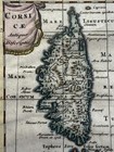 Corsica Sardinia Italy Sardegna Cluver 1697 Hand Colored Map Original Antique