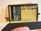 Vintage Wwii Metal Cover Heart Shield Soldier Protector Bible New Testament