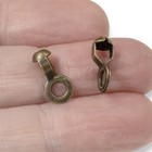 Vintage-style Decor Antique Brown Ball Chain Loop Connectors  50-pack  6 Links