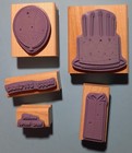 Stampin Up  Birthday Whimsy 5 Pc  Stamp Set New In Open Box  See Description 