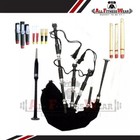 Scottish Highland Rosewood Bagpipe Fitted With Silver Mounts With Matching Cover