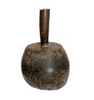 19th C  Antique Primitive Wooden Mallet Folk Art 4 18lb Hand Hewn Tool Maul Aafa
