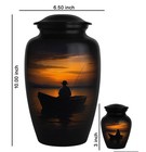 Human Urn Fisherman Fishing Cremation For Adult Ashes With Bag  free Keepsake