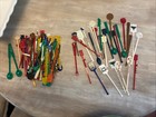 Large Lot Vintage Cocktail Swizzle Sticks Cruise Hotels Airlines Casino Aprx 140
