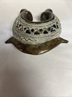 Antique  African Tribal Pierced Bronze - Heavy Currency Bracelet -