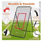 7x4 Ft Adjustable Volleyball Rebounder Net Training Practice Return Trainer