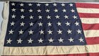 Vintage 48 Star American Flag 40x74 Sewn Stripes Double Applique Stars Usa