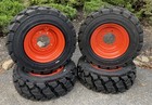 4-heavy Duty 10-16 5 Sks-7 Skid Steer Tires rims For Bobcat 742 743 751 753 763