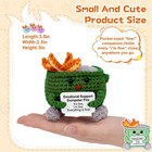 Keyrose Emotional Support Dumpster Fire Crochet  Cute Handmade Desk Accessories