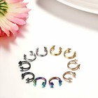 10pcs 16g Spike Horseshoe Barbell Septum Earrings Tragus Lip Piercing Ring