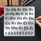 Metal Gothic Letter Stencils Alphabet And Number Template For Painting Engaving