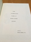 Cummings Family Heritage Book By Beatrice Bayley H c W certificate Genealogy