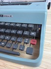 Vintage Teal Green Olivetti Lettera 32 Manual Typewriter Tested Made In Spain