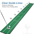 Golf Putting Mat Indoor   Outdoor Professional Golf Practice P01-dark Green