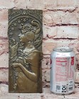 Art Nouveau The Blonde Large Bronze Plaque  Signed By Milo  Lost Wax Method