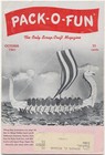 Pack- O- Fun Booklet Scrap Craft Magazine October 1961 Halloween Viking Ship