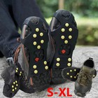 Ice Cleats Over Shoe Boots Anti Slip Traction 10 Studs Crampons Slip-on Stretch