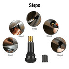50pcs Car Auto Tr 413 Short Rubber Tubeless Snap-in Tyre Tire Valve Stems Black