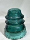 Vintage Hemingray 42 Aqua Blue Glass Telegraph Insulator Made In Usa
