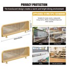 Restaurant Booth Single   Double   Screening  divider Partition With Iron Frame