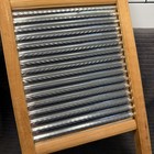 Columbia Washboard Co  Dubl Handi Metal   Wood Washboard Vintage 18 X 8 25    Nice