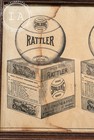 Framed Antique Spalding Baseball Advertising Print