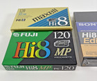 Hi8 120 Tapes New Digital 8mm Lot Of 3 Fuji Sony Editor Maxell Sealed 