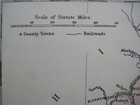 Original 1888 Johnston Map West Virginia Railroads Charleston Elk River Wheeling