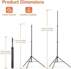 13ft Heavy Duty Light Stand Photography Tripod With 1 4    Screw Studio Led Light